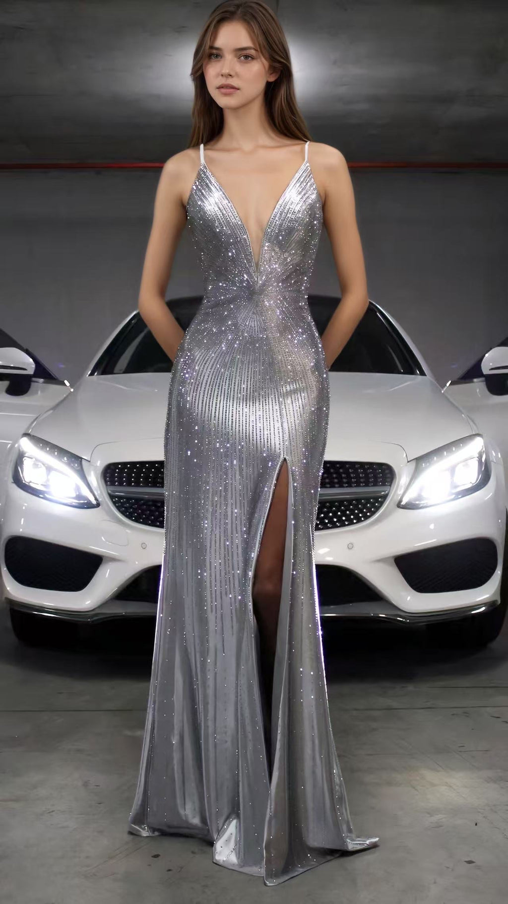 Marie Astrid - Robe de Soirée d’Exception Entièrement Sertie de Cristaux – Édition Limitée