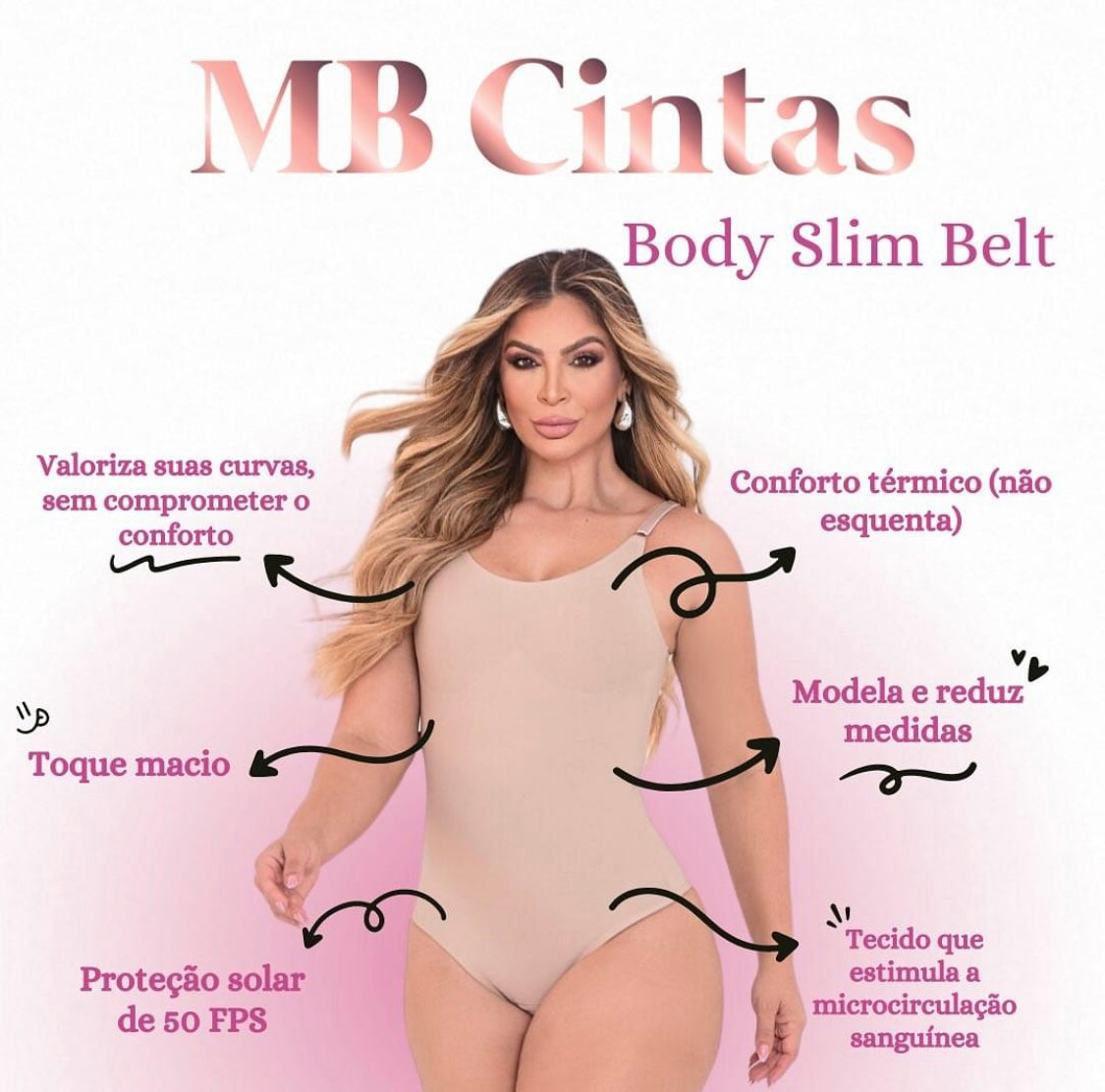 Body gainant en tissu technologique Emana®