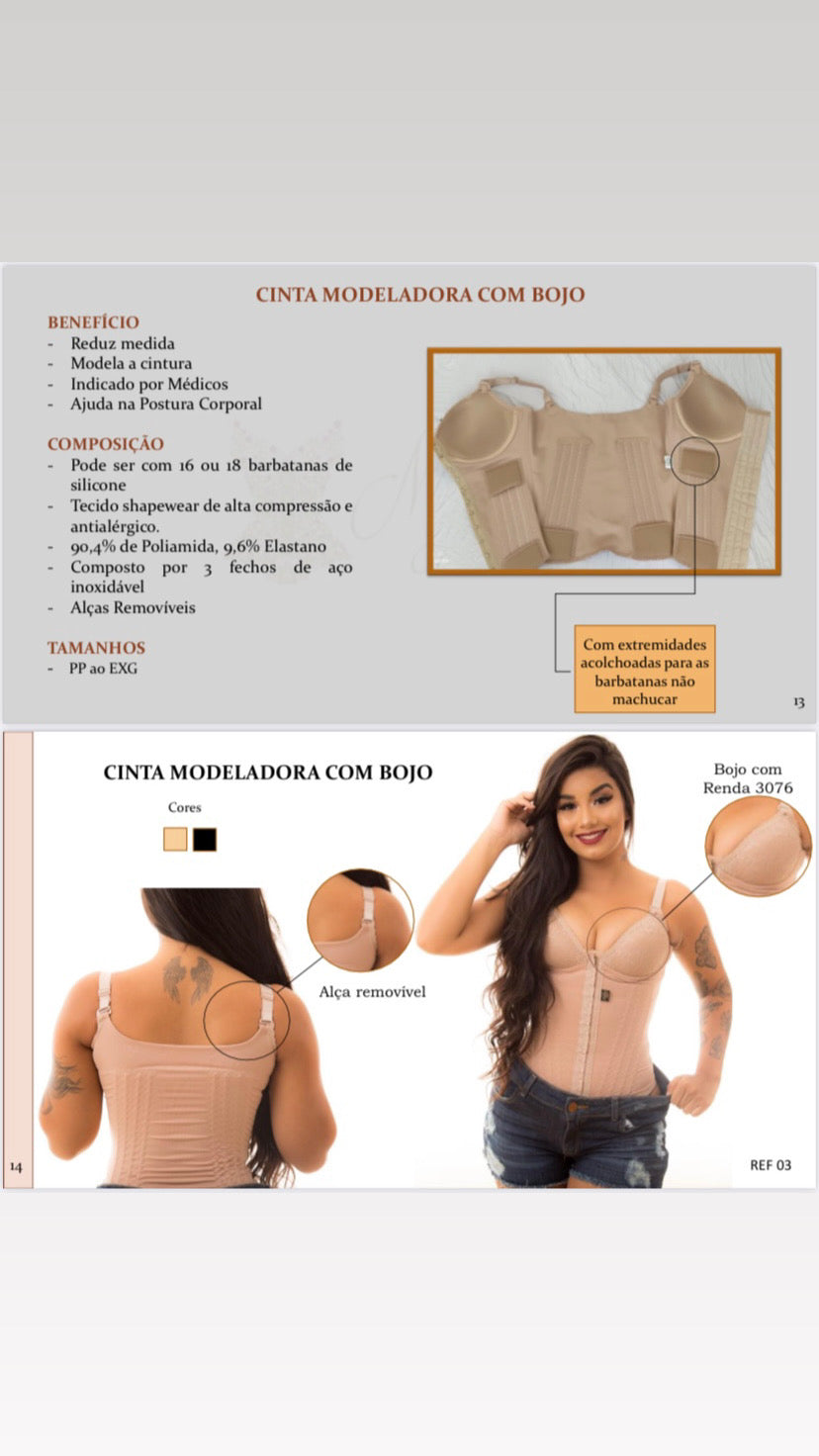 Gaine corset à haute compression – 16 baleines