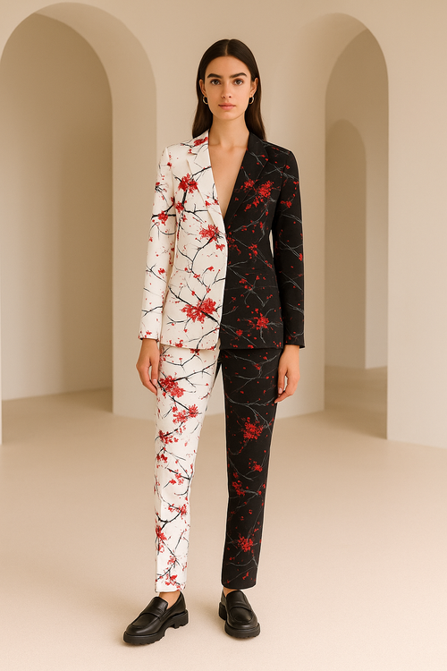 Ensemble Costume Véra – Contraste & Caractère