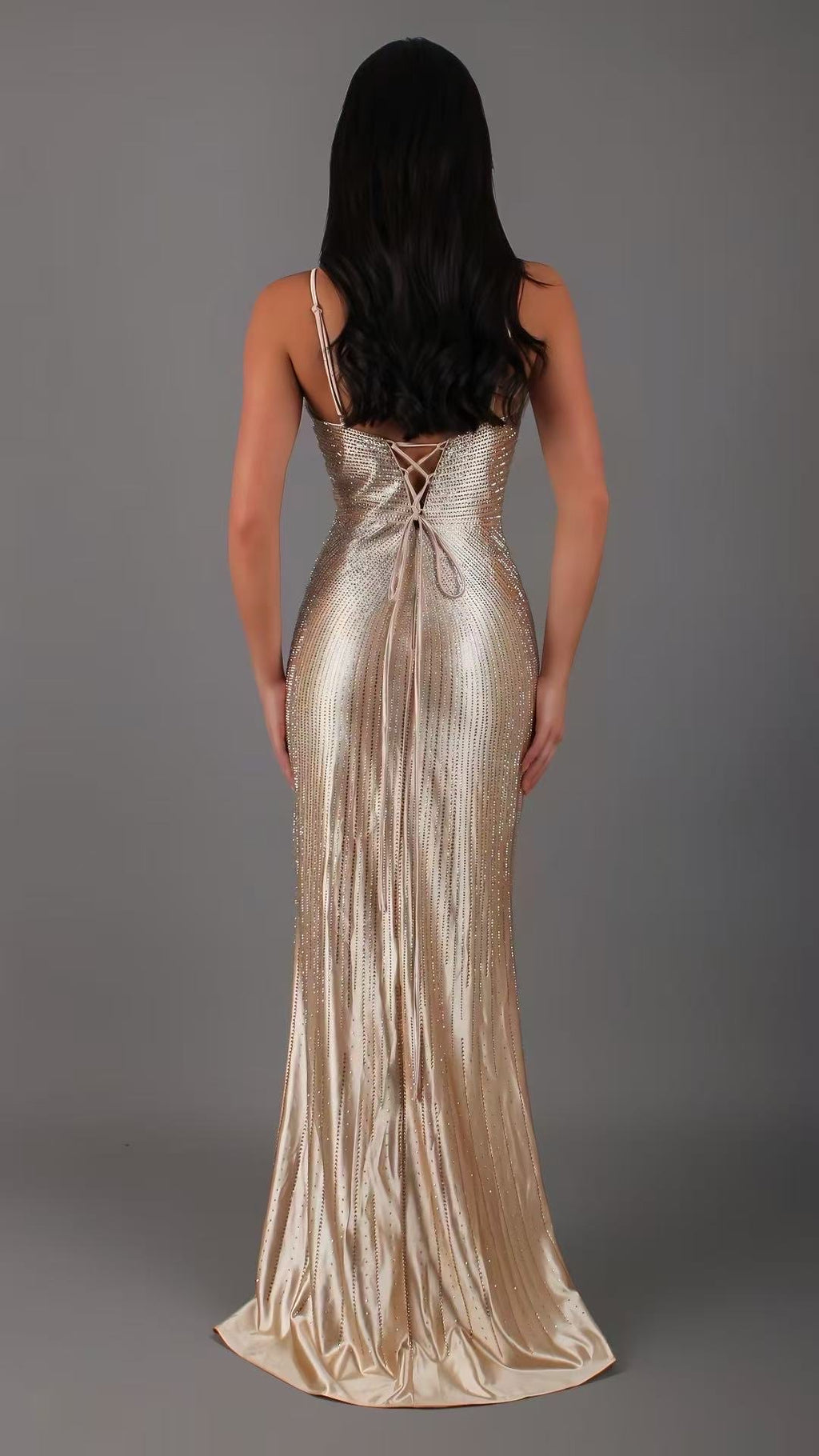 Marie Astrid - Robe de Soirée d’Exception Entièrement Sertie de Cristaux – Édition Limitée