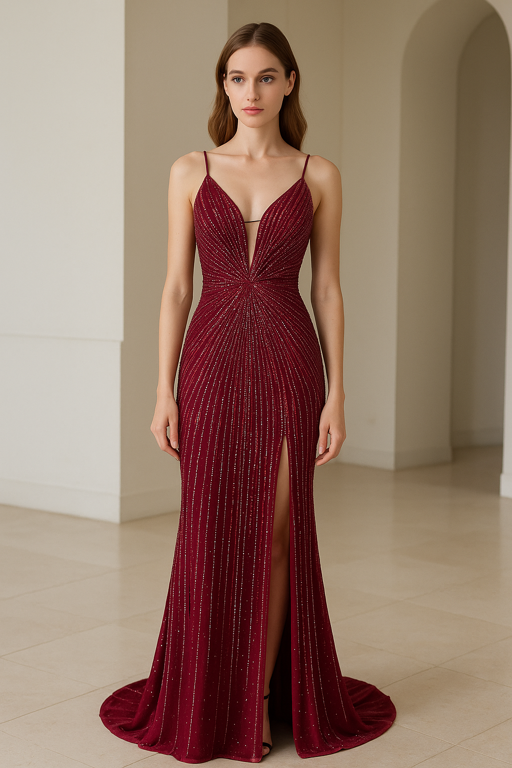 Marie Astrid - Robe de Soirée d’Exception Entièrement Sertie de Cristaux – Édition Limitée