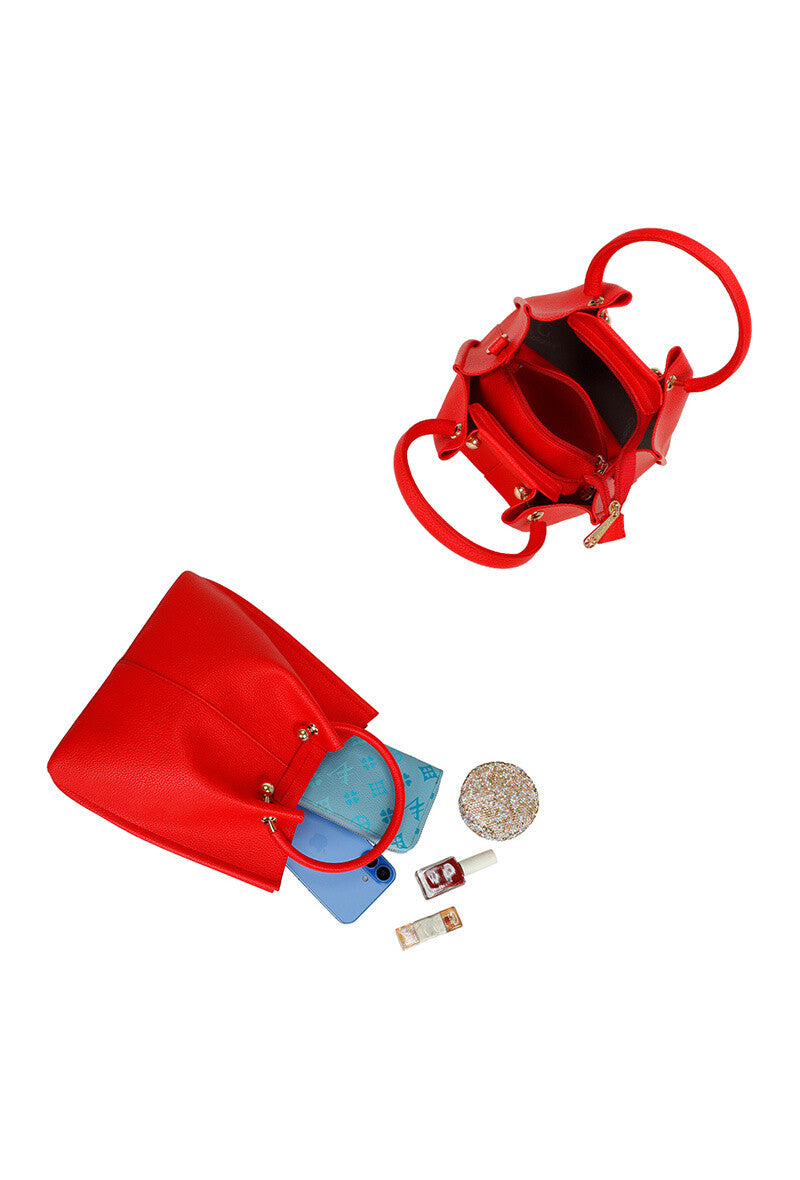Sac Mini Cabas Rouge Intense